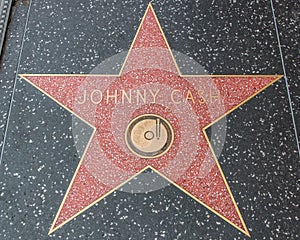 Johnny Cash Star on the Hollywood Walk of Fame