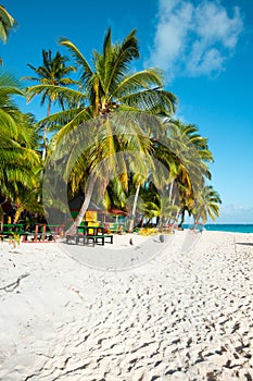 Johnny Cay on the reef of San Andres Island, Colombia