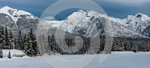 Johnson Lake in Winter Banff National Park Alberta Canada