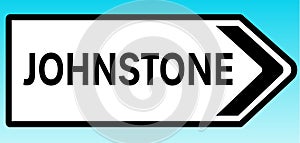 Johnstone Road Sign