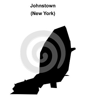 Johnstown outline map