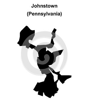 Johnstown outline map