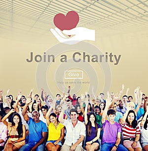 Join a Charity Help Invitation Care Love Concept