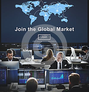 Join Global Market Campaign Commercial Digital Concept