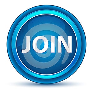 Join Eyeball Blue Round Button