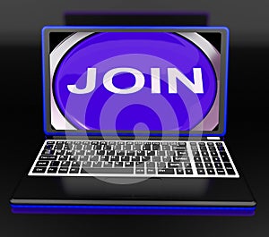 Join On Laptop Shows Registered Membership Or Volunteer Online
