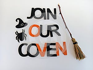 Join our coven Halloween sign