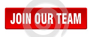 join our team button. join our team square isolated push button.