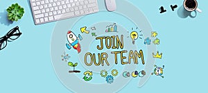 Join our team with a computer keyboard
