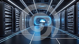 Data Revolution: QuantumQuotient's 3D Innovation. AI generate