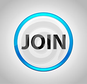 Join Round Blue Push Button