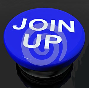 Join Up Button Shows Joining Membership Register