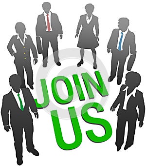 Join Us business company people HR