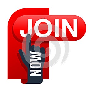 Join Us Now button - decorative web element