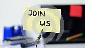 Join us at the office