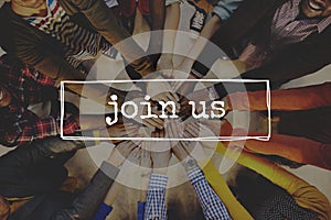 Join Us Team Recruitment Register Membership Hiring Concept photo