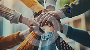 The Joined Hands of Teamwork.AI generated image
