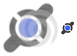 Joint Connection Halftone Dot Icon