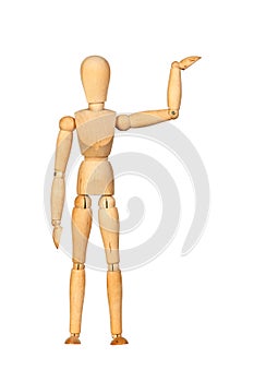 Jointed wooden mannequin photo