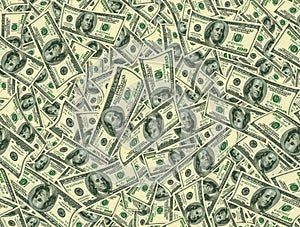 Jointless texture of dollars as a symbol of profit