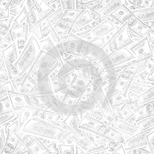 Jointless texture of pencil drawing of dollars as a symbol of pr