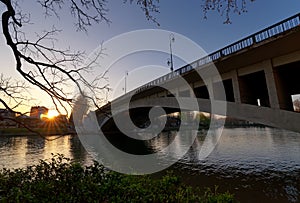 Joinville-le-Pont bridge and Fanac island