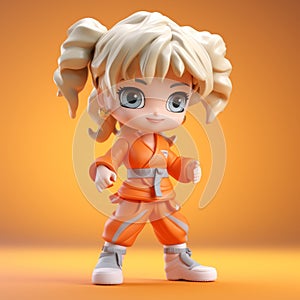 Jojo And Kokoro 3d Printable Model: Playful And Dynamic Cartoonish Characters