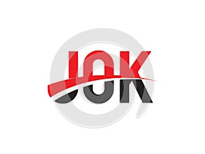 JOK Letter Initial Logo Design Vector Illustration
