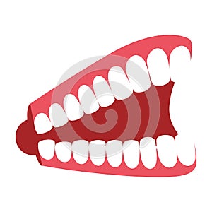 Joke teeth fools day icon