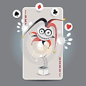 Joker Harlequin Card
