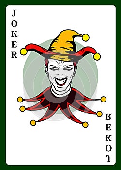 Joker playing card