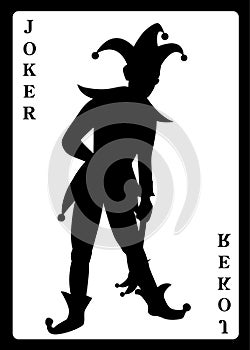 Joker playing card photo