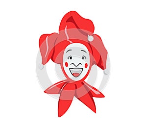 Joker Smile. Posters, Icon, Mascot. Joker esport mascot logo. Jokester head. Jester icon. Buffoon photo