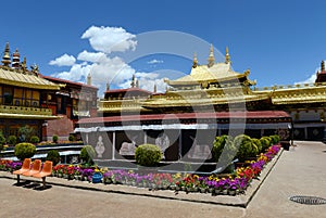 Jokhang Monastery in Lhasa photo