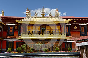 Jokhang Monastery in Lhasa photo