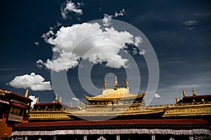 Jokhang Temple Fragment Lhasa Tibet