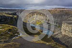 Jokulsa a Fjollum river canyon in Iceland