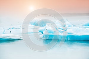 Jokulsarlon glacial lagoon, Iceland