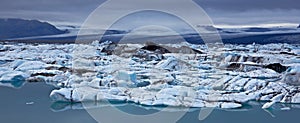 Jokulsarlon Glacial Lagoon, Vatnajokull, Iceland