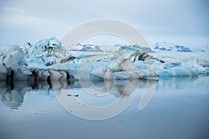 Jokulsarlon glacier lagoon in Iceland