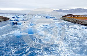 Jokulsarlon Ice Lagoon. Vatnajokul National Park Southeastern. Iceland.