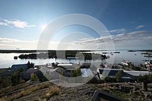 Jolliffe Island in Yellowknife Bay on Great Slave Lake in Yellowknife