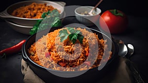 Jollof rice is a popular dish eaten in West African countries such as Nigeria, Ghana, Cameroon, Liberia, Mali, Togo, Gambia, and C