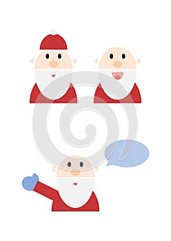 Jolly Cartoon Santa Set