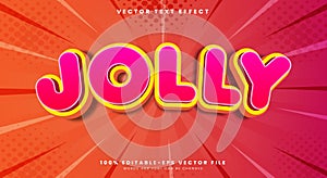 Jolly 3d editable text effect Template