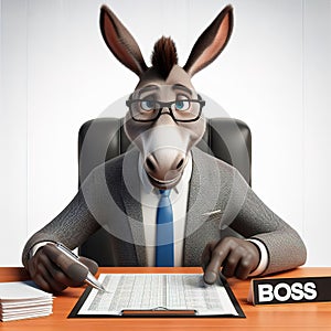 Jolly donkey BOSS. Generative AI