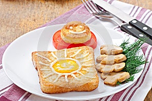 Jolly egg sandwich