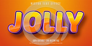 Jolly text, 3d editable text effect