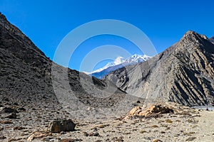 Jomsom - A view on barren Mustang valley
