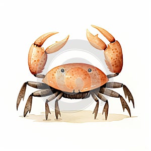 Jon Klassen\'s Stunning Crab Art On White Isolated Background